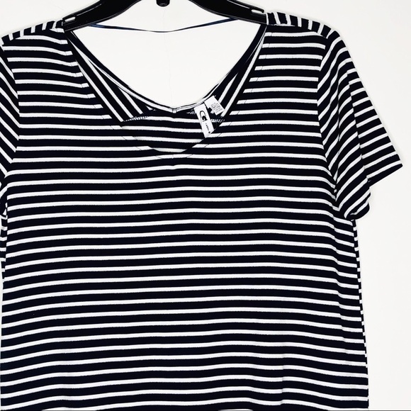 cable & GAUGE striped blouse with silver shine - Picture 3 of 5